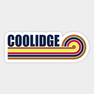 Coolidge Arizona horizontal sunset Sticker